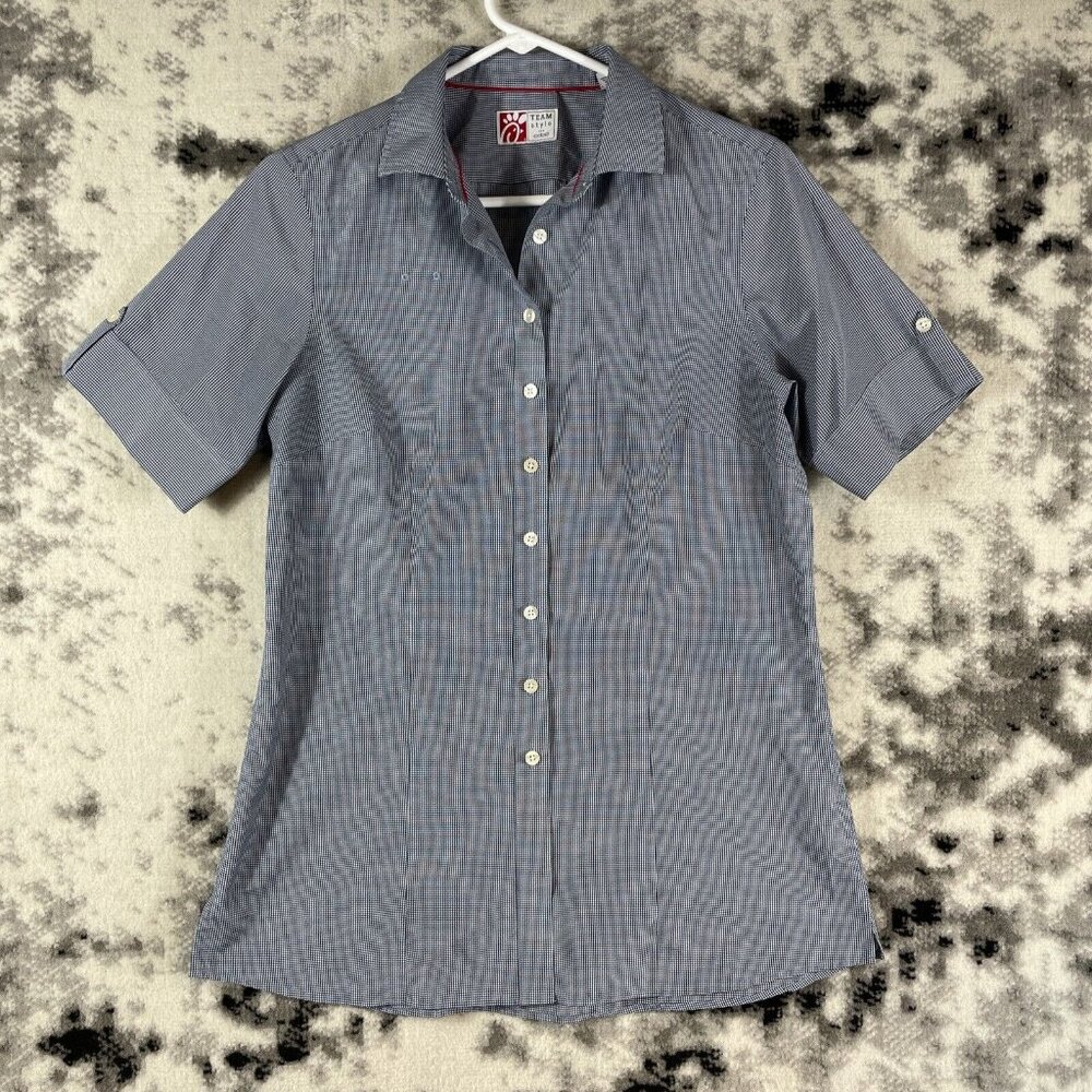 Chickfila Polo Womens‎ Size Medium Blue Career Uniform